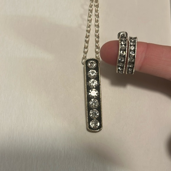 Montana Silversmiths Jewelry - Montana silversmiths crystal necklace and earring set